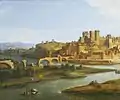 1700年頃のアヴィニョン。第5から第7までのアーチが崩れている