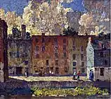 "A row of tenements" (1915)