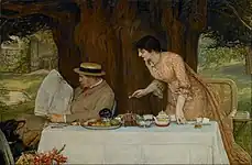 「Our First Tiff(初めての口喧嘩)」(1878)ウォーカー・アート・ギャラリー 蔵