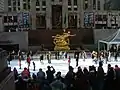 ロックフェラーセンターの冬季・屋外のアイスリンク(アメリカ合衆国・ニューヨーク)