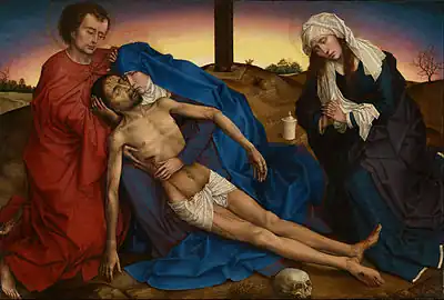 『ピエタ』(1441年頃)ベルギー王立美術館(ブリュッセル)