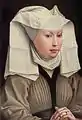 『若い女性の肖像』(1435年頃)絵画館(ベルリン)