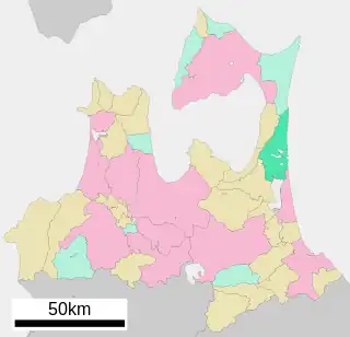 六ヶ所村位置図