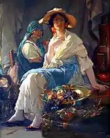 アッシジの市場の女(c.1890)