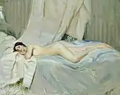明るい光の中の若者(c.1900)