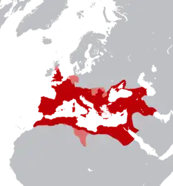 ローマ帝国の位置