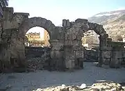 アオスタに残るローマ時代の劇場跡