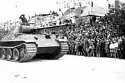 戦後ルーマニア軍で運用されるパンターD型 1946年