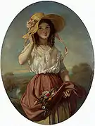 花と少女 (1843)