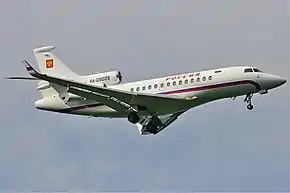 ロシア航空のファルコン 7X
