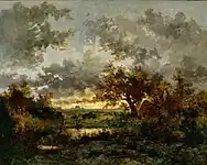 La Hutte du charbonnier (vers 1850),