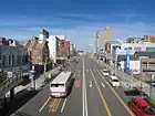 バイパス計画以前の旧道終点(県道39号重複、岡崎市康生通南2丁目)(2015年(平成27年)11月)