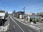 県道認定から外れた岡崎市錦町付近(市道日名橋線)(2018年(平成30年)8月)