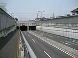蓮田地下道（JR宇都宮線をアンダーパスしている）