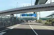 国道302号を介して国道22号と接続。直上は名古屋高速6号清須線と清洲JCT。
