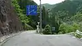 国道265号との分岐（宮崎県椎葉村大河内）