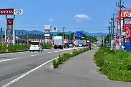 国道105号 中綱交差点周辺