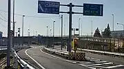 埼玉県さいたま市緑区下野田、国道463号(越谷浦和バイパス)との分岐(2023年12月)