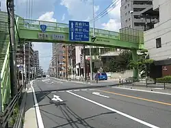 通称、中山道の標識埼玉県戸田市内 (2012年8月)