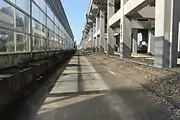 鉄道共存と同時にバスレーン(予定)も設置されている。