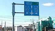 埼玉県本庄市若泉付近国道17号との交差