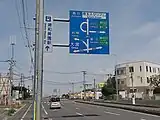 国道122号・埼玉県道105号との分岐さいたま市緑区大門付近
