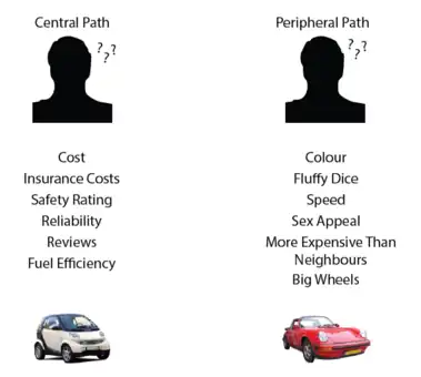 Examples: Routes of ELM (central and peripheral)