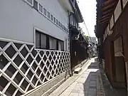 真鍋島（本浦）の家並み