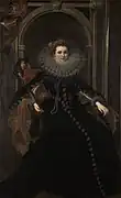 『ヴェロニカ・スピノーラ・ドーリアの肖像』1606年ごろ カールスルーエ州立美術館所蔵