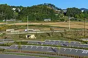遺構として整備された駅跡（2022年10月）