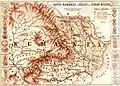 1855年に急進的政治家チェーザル・ボリアック(英語版)によって描かれた仮想的なルーマニアの領域
