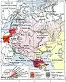 第一次世界大戦勃発前のヨーロッパロシア帝国の民族分布