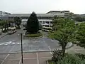 東口ロータリー。電線の地中化が行われている。