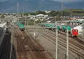 貨物駅構内（2018年4月）