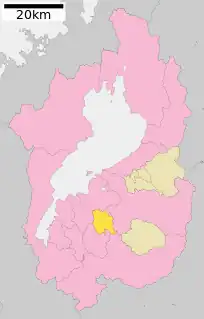竜王町位置図