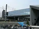 ロータリー整備前の北口（2008年4月）