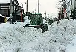 56豪雪 除雪作業 大野六間通り