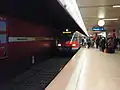 シュトゥットガルト中央駅の地下ホーム