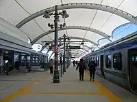 仙台空港アクセス線が発着する仙台空港鉄道仙台空港駅のホーム