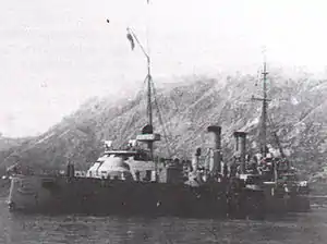 艦尾から撮影された近代化改装後のフランツ・ヨーゼフ1世