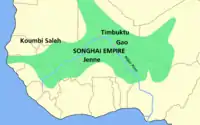ソンガイ帝国。c1500