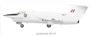 レッドトップミサイルを装備したSR.177