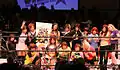 スターダム 3周年記念大会の巨大羽子板