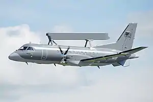 スウェーデン空軍の早期警戒管制機型 サーブ 340 AEW&C(英語版)「アーガス」