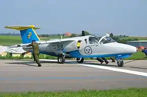 スウェーデン空軍 サーブ 105（2004年、Payerneにて）