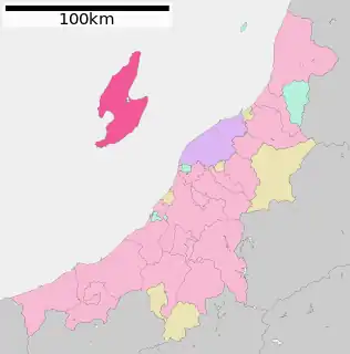佐渡市位置図