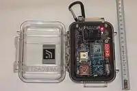 ケースを開けたSafecast bGeigieNano