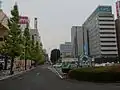 佐賀駅南口から南方向(2014年10月)