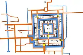 寒河江城の概観(『寒河江城古絵図』より作成)