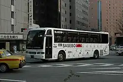 N829 ※廃車済日産ディーゼル・スペースアローRA(西工ボディ)「旅は佐世保へ」